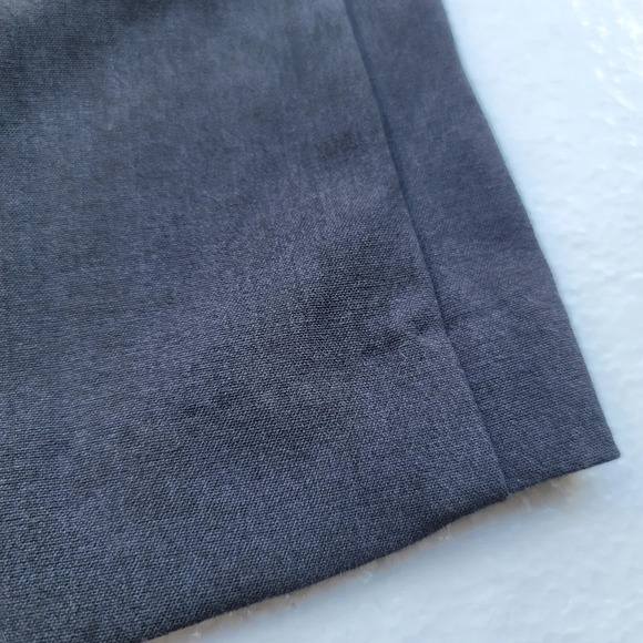 Apt 9 sz 4 Women's Trousers Slight Flare Grey Twill Wide Belted Stretch Waist - Picture 9 of 9